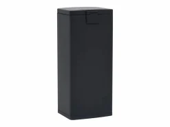 Clearance Helloshop26 Papelera de pedal antihuellas de acero inoxidable de 30 litros color 02_0006099 Negro