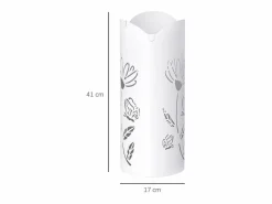 Homcom Paragüero Gisel 4 ganchos con bandeja de goteo 41x17x17 cm