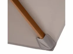 Sale Parasol con LED, 3 posiciones, poliéster, bambú, gris, (250x250x230 cm) Sombrilla