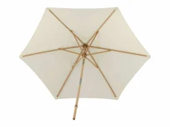Sale Parasol Corypho con inclinación de color blanco. Sombrilla