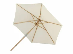 Sale Parasol Corypho con inclinación de color blanco. Sombrilla