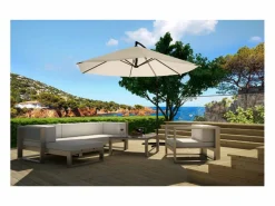 Concept-Usine Parasol excéntrico Ø 300 cm crudo PORTICCIO