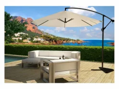 Concept-Usine Parasol excéntrico Ø 300 cm crudo PORTICCIO