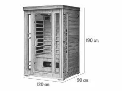 Concept-Usine Parasol excéntrico crudo cuadrado de 3 x 3 m, giratoria a 360 ° PALATINO