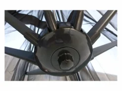 Parasol excéntrico cuadrado con LED de 3x3 m SOLENZARA Sombrilla