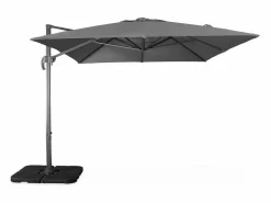Clearance Sweeek Parasol rectangular excéntrico, 3x4m + placas de lastre 50x50cm Gris