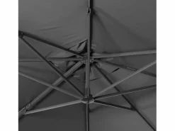 Clearance Sweeek Parasol rectangular excéntrico, 3x4m + placas de lastre 50x50cm Gris