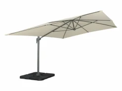 Discount Sweeek Parasol 3x4m rectangular desplazado crudo Crema