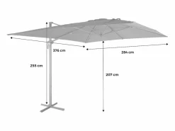 Clearance Parasol 3x4m rectangular desplazado Sombrilla