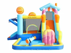 Merax Parque acuático inflable 7 en 1 para niños - 395 x 340 x 236 cm - Oxford - Con ventilador -