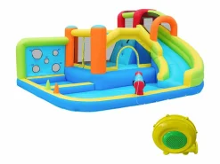 Merax Parque acuático inflable 7 en 1 para niños - 410 x 315 x 203 cm - Oxford - Con ventilador -