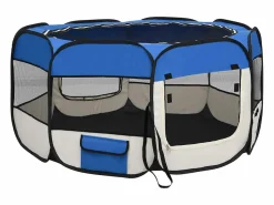 New Parque de perros plegable y bolsa transporte 125x125x61cm Seguridad Para Mascotas