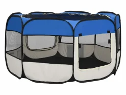 New Parque de perros plegable y bolsa transporte 125x125x61cm Seguridad Para Mascotas