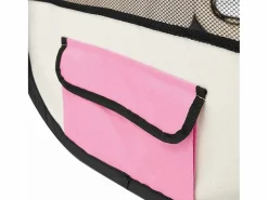 New Clicnbuy Parque de perros plegable bolsa de transporte 90x90x58 cm Rosa
