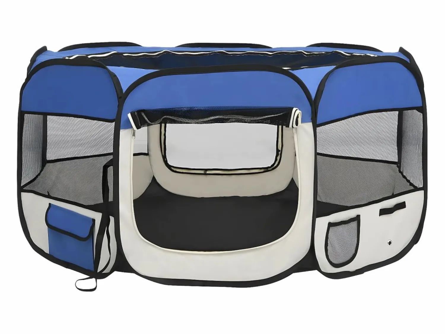 Online Parque de perros plegable y bolsa transporte 125x125x61cm ES227015 Seguridad Para Mascotas