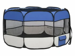 Online Parque de perros plegable y bolsa transporte 125x125x61cm ES227015 Seguridad Para Mascotas