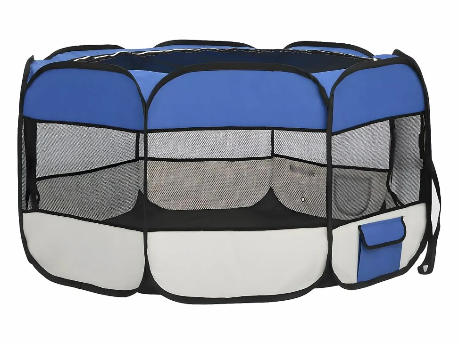 Online Parque de perros plegable y bolsa transporte 125x125x61cm ES227015 Seguridad Para Mascotas