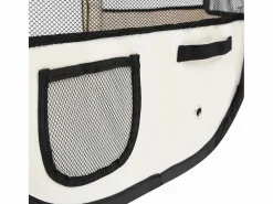 Hot Clicnbuy Parque de perros plegable y bolsa transporte 110x110x58cm Azul