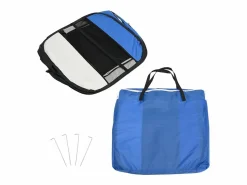 Hot Clicnbuy Parque de perros plegable y bolsa transporte 110x110x58cm Azul