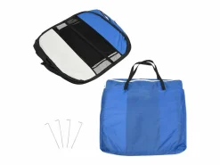 Hot Clicnbuy Parque de perros plegable y bolsa transporte 145x145x61cm Azul