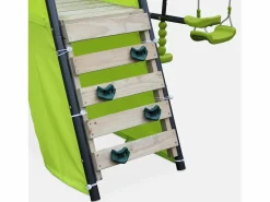 Clearance Sweeek Parque infantil con columpio y tobogán Verde