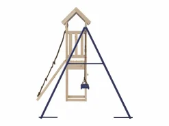 Parque infantil de exterior de madera maciza de pino ES711061 Columpio