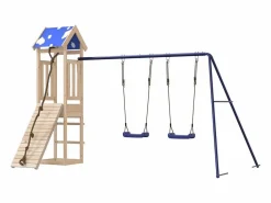 Best Parque infantil de exterior de madera maciza de pino ES428046 Columpio