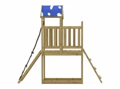 Outlet Parque infantil de exterior madera de pino impregnada ES489583 Marru00f3n