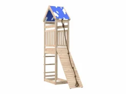 Parque infantil de exterior de madera maciza de pino ES889713 Columpio