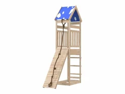Parque infantil de exterior de madera maciza de pino ES889713 Columpio