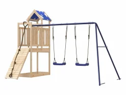 Parque infantil de exterior de madera maciza de pino ES344096