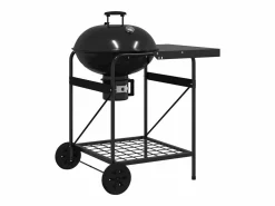 Best vidaxl Parrilla al aire libre con rueda 91 x 71 x 107 cm Metal Negro