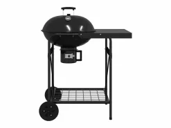 Best vidaxl Parrilla al aire libre con rueda 91 x 71 x 107 cm Metal Negro