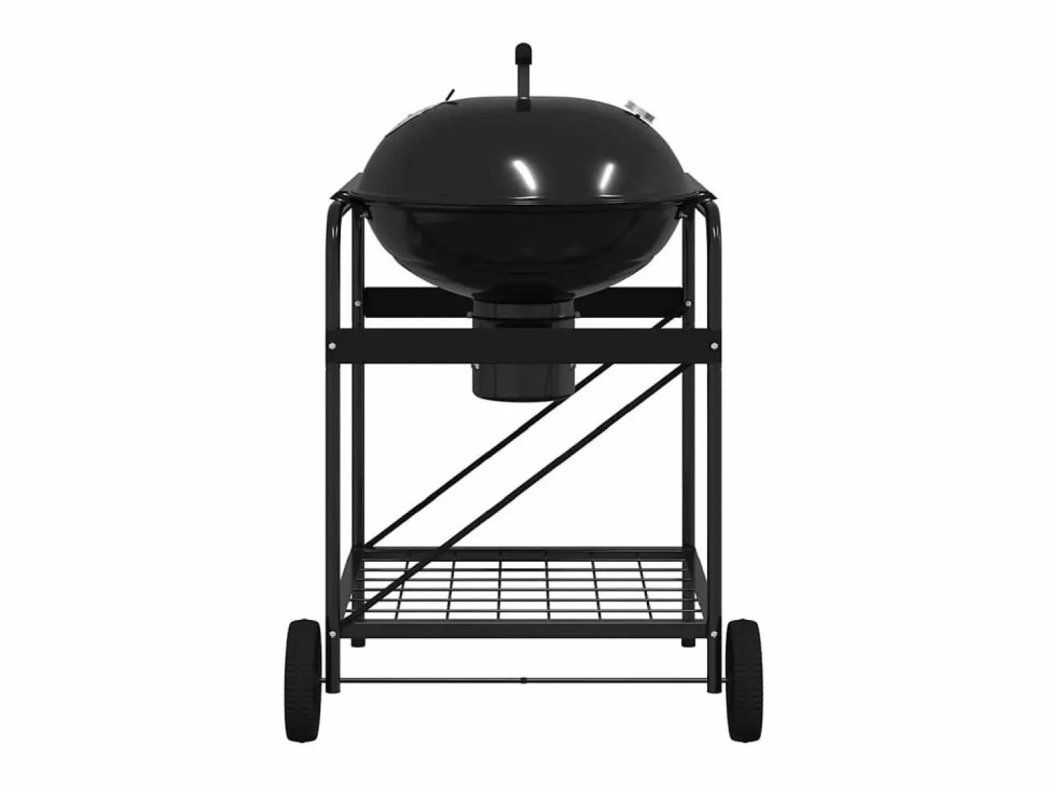 Best vidaxl Parrilla al aire libre con rueda 91 x 71 x 107 cm Metal Negro