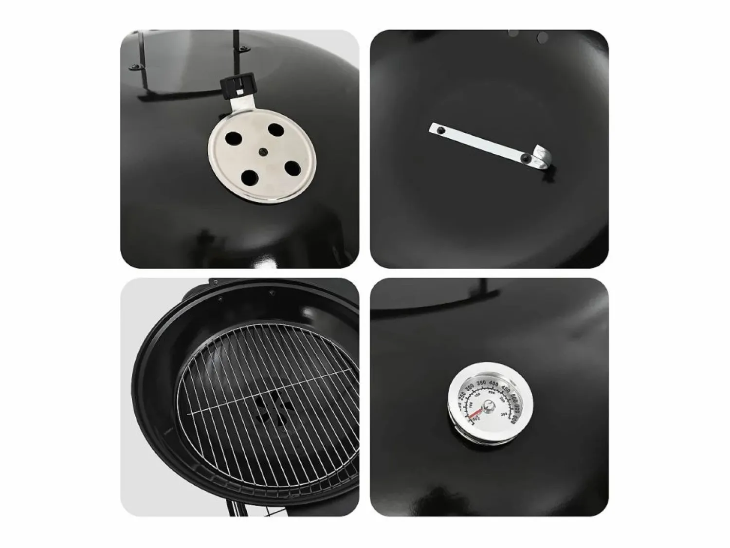 Best vidaxl Parrilla al aire libre con rueda 91 x 71 x 107 cm Metal Negro