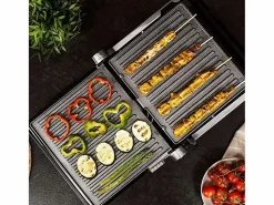 New Parrilla eléctrica Cecotec Rock'nGrill Smart 2000W panel táctil inox/negro Plancha Cocina