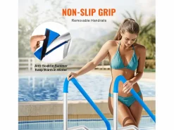 Discount Pasamanos de Piscina SucceBuy de Acero Inoxidable de 139.5 x 81 cm con Placa Base para Jacuzzis Accesorio Piscina