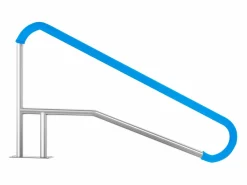 Outlet Pasamanos de Piscina SucceBuy de Acero Inoxidable de 142×94.5 cm para Spas y Piscinas Plateado