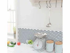 Online Draeger Pegatinas de azulejos 15 X 15 cm - Triángulos y blanco Gris