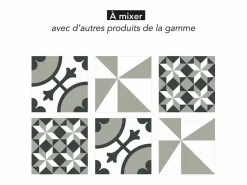 Draeger Pegatinas de azulejos 15 X 15 cm - Estrellas geométricas