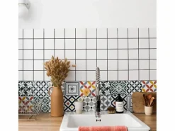 Draeger Pegatinas de azulejos 15 X 15 cm - Lirio