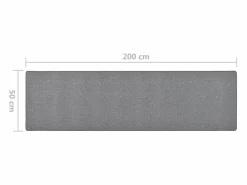 Pelle Alfombra de pasillo oscuro 50x200 cm Alfombra De Pasillo