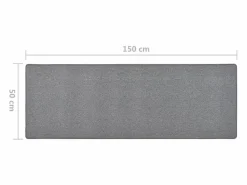 Clearance Pelle Alfombra de pasillo oscuro 50x150 cm Alfombra De Pasillo