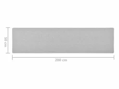 Garden Furniture Pelle Alfombra de pasillo claro 50x200 cm