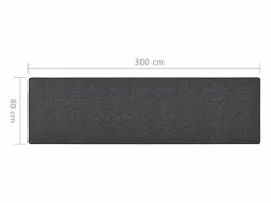 Garden Furniture Pelle Alfombra de pasillo 80x300 cm