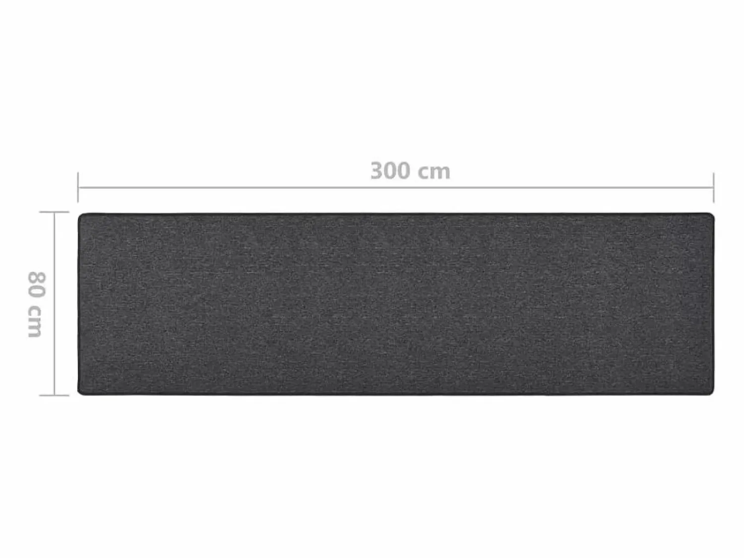 Garden Furniture Pelle Alfombra de pasillo 80x300 cm
