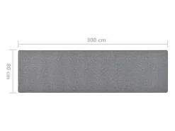 Pelle Alfombra de pasillo oscuro 80x300 cm Alfombra De Pasillo