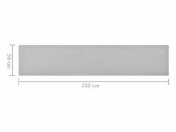 Clearance Garden Furniture Pelle Alfombra de pasillo 50x250 cm Gris claro
