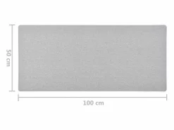 Online Garden Furniture Pelle Alfombra de pasillo 50x100 cm Gris claro