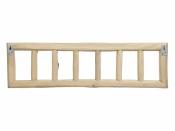 Hot Vente-unique Perchero 6 ganchos de madera de teca - Ancho 70 x Prof. 11 x Alt. 20 cm - Color: natural - LIPALIA Color natural claro